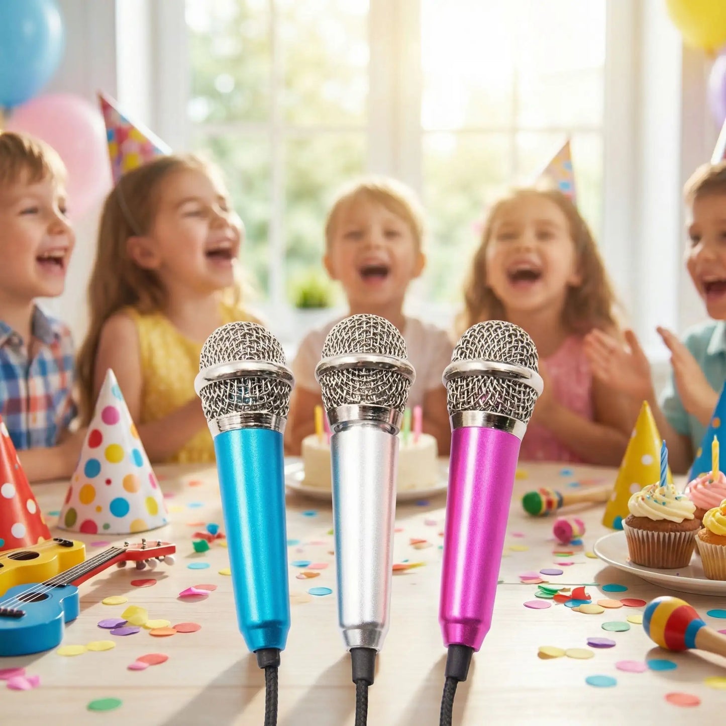 mini micro karaoke pour fĂȘte enfant