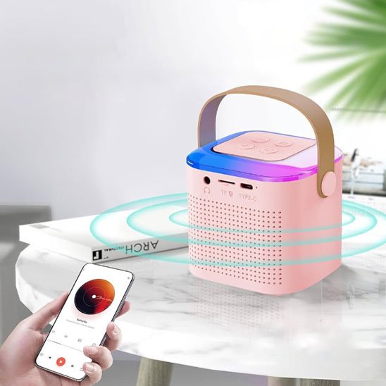 Micro karaoke enfant | Bluetooth LED