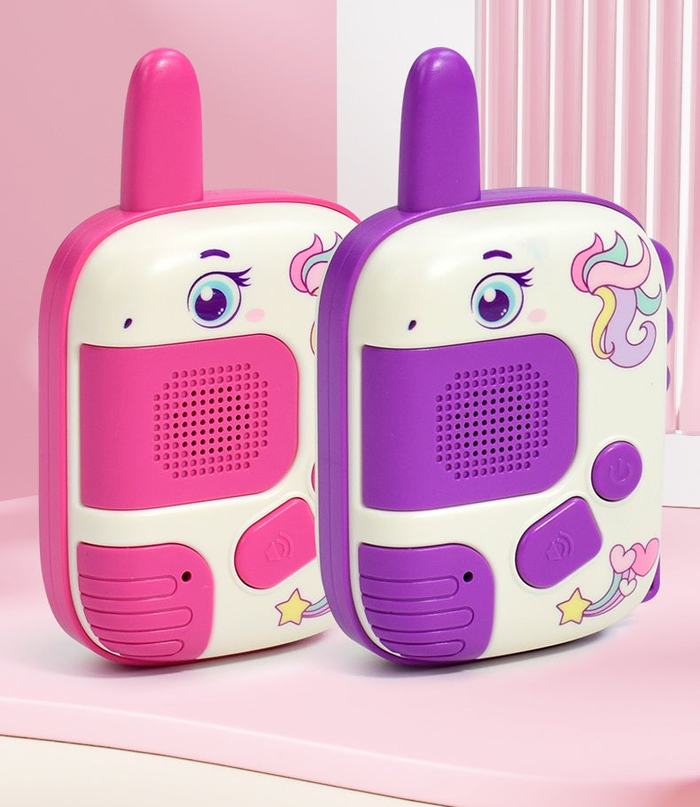 talkie walkie enfant de licorne. Deux couleurs.