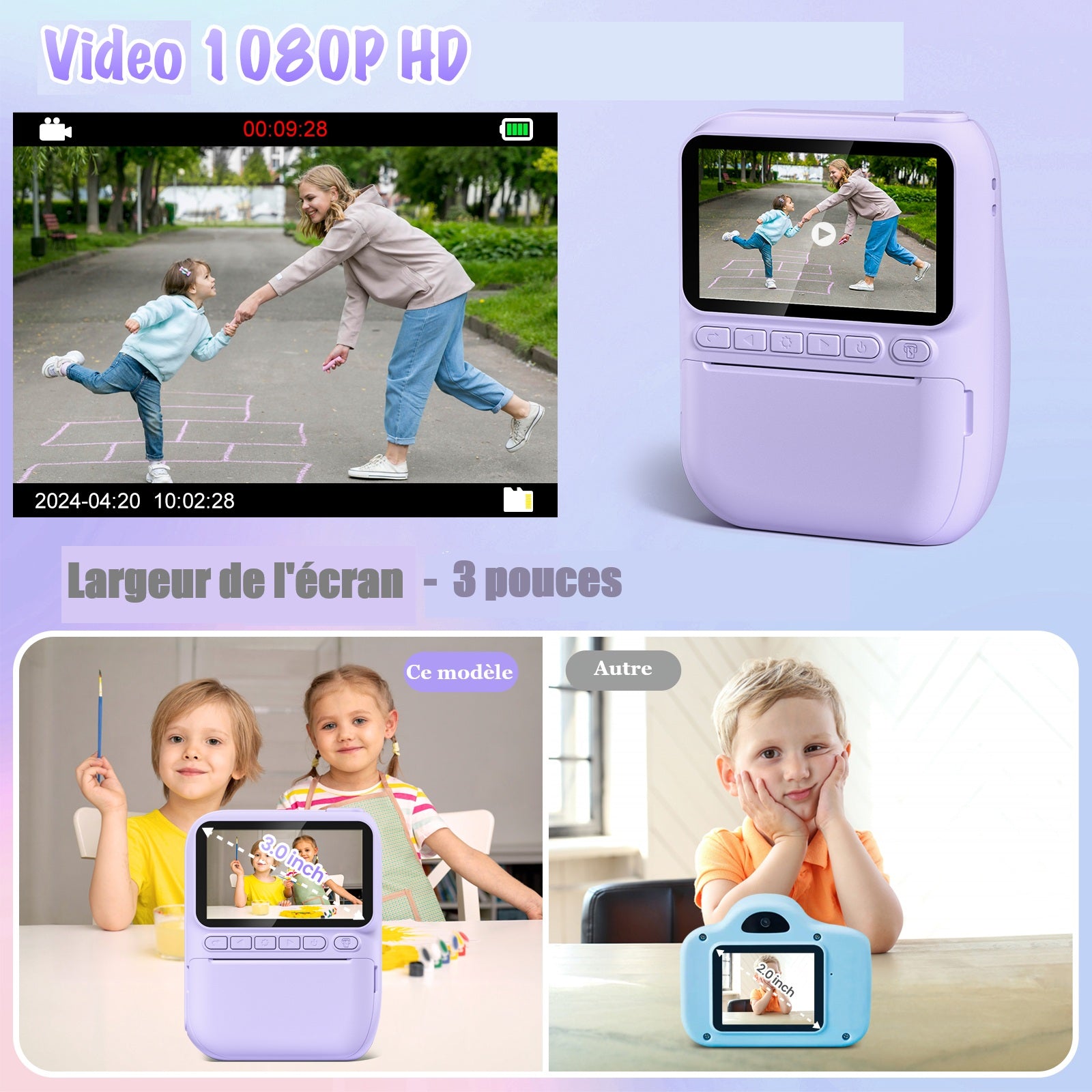 Appareil photo enfant instantané et ses avantages
