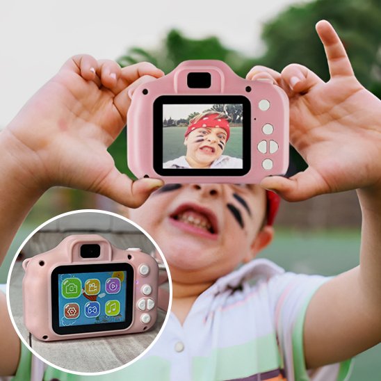 Appareil photo enfant rose pour souvenir
