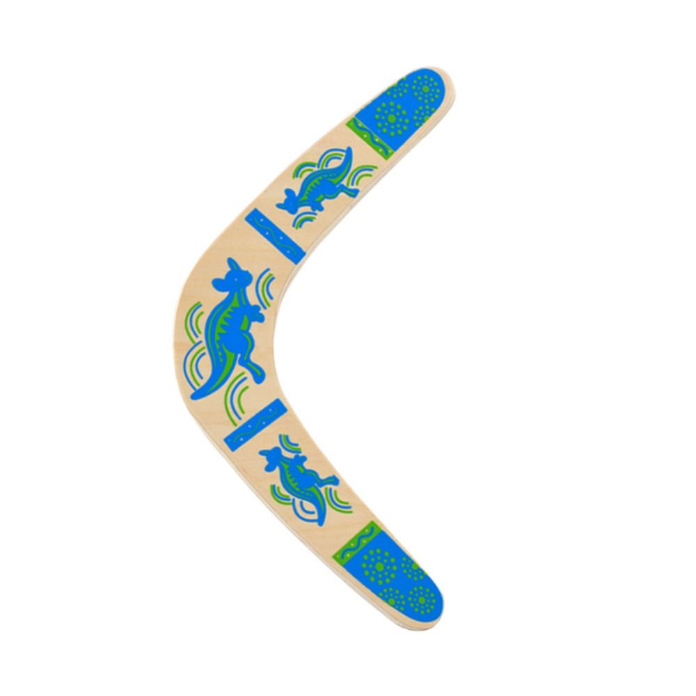Boomerang aborigène bleu