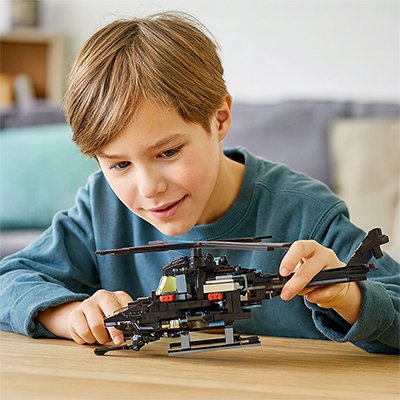 Brique de construction hélicoptère