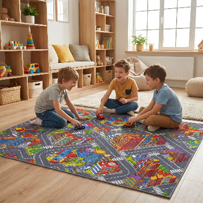 circuit tapis de voiture pour jeu en équipe
