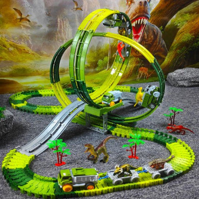 Circuit voiture electrique jouet jurassique