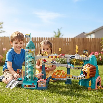 Circuit voiture enfant exterieur