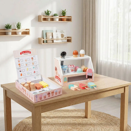 dinette complette de marchand de glaces