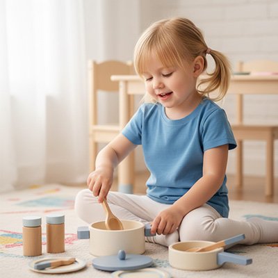 Dinette en bois filette