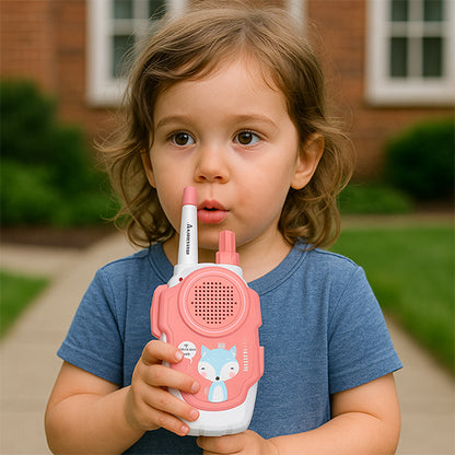 jeune fille talkie walkie enfant