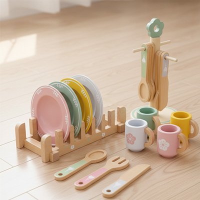 jouet cuisine en bois accessoire