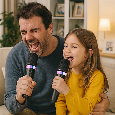 micro karaoke pour une soirée familiale