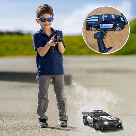 Voiture télécommandée enfant | Police LED