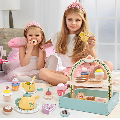 Dinette en Bois Colorée pour Enfants | Premium