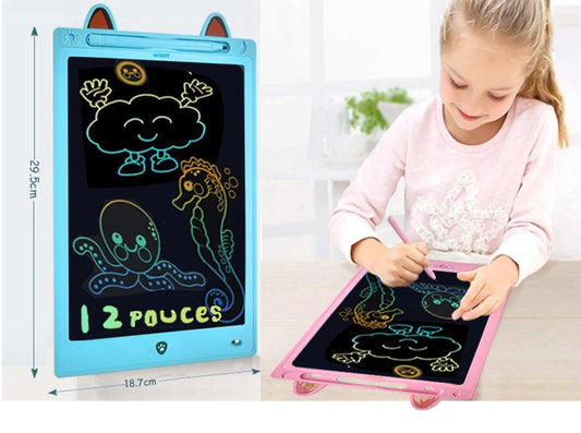 tablette dessin avec oreille de chat