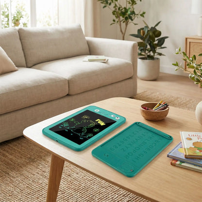 tablette dessin enfant avec lettres au dos.