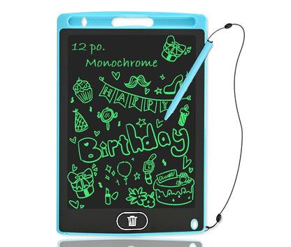 Tablette dessin enfant monochrome bleue