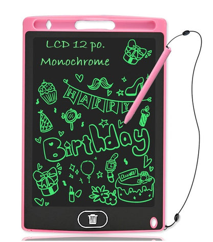 Tablette dessin enfant monochrome rose