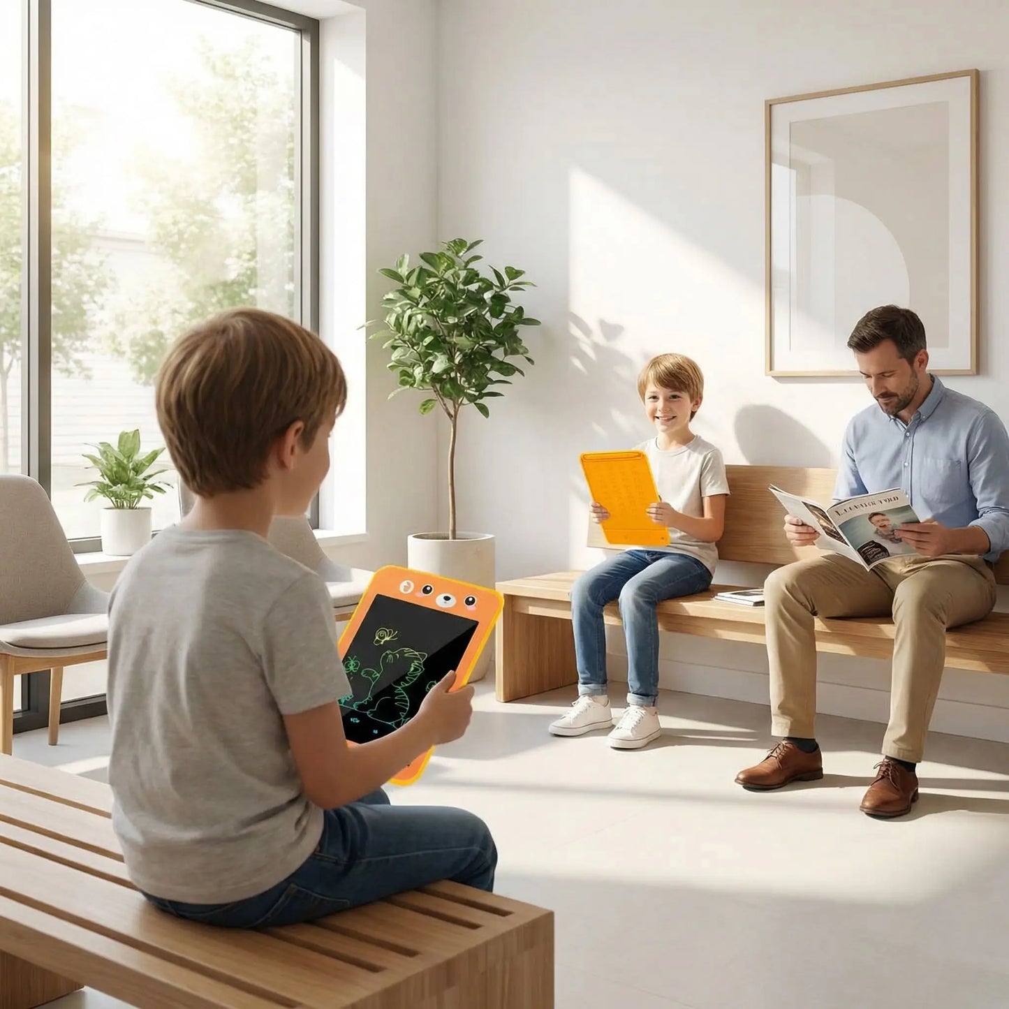 tablette dessin enfant pour faire patienter les enfants
