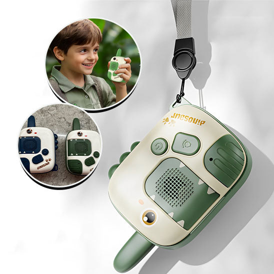 talkie walkie enfant dino vert