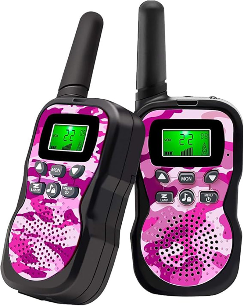 Talkie walkie, ensemble de deux roses.