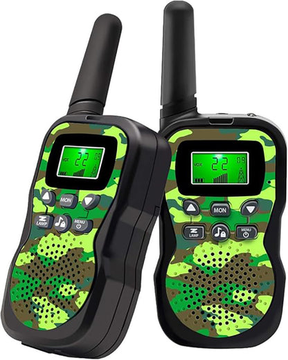 Talkie walkie, ensemble de deux verts.