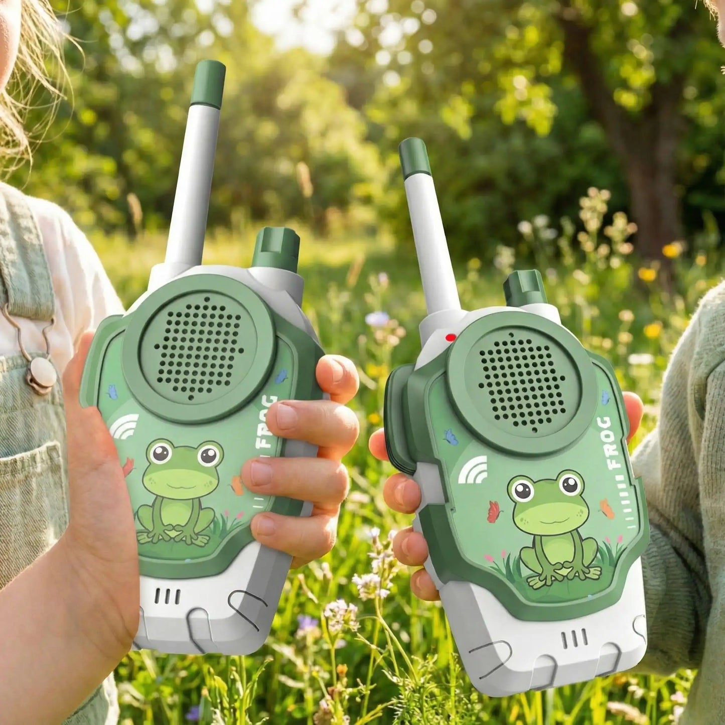 deux talkies walkies enfant de grenouille