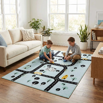 tapis circuit voiture créatif
