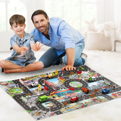 tapis circuit voiture intéractif