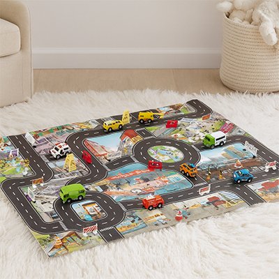 tapis circuit voiture pour petites voitures