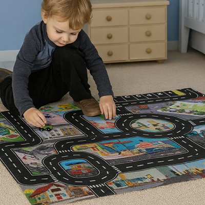 tapis circuit voiture urbain