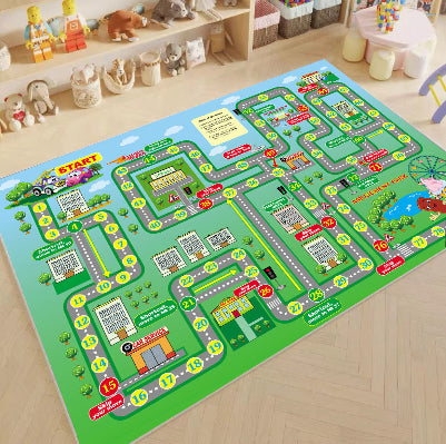 tapis de jeu de voiture parcours chanceux