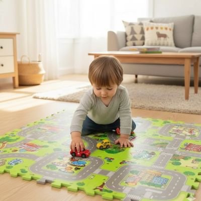 Tapis de jeu voiture modulable