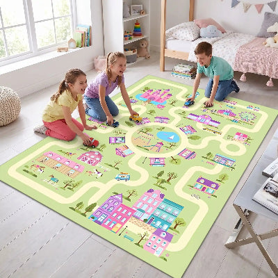 tapis de voiture enfant pour jeu collectif