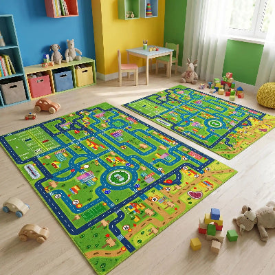 tapis jeu de voiture format moyen ou grand