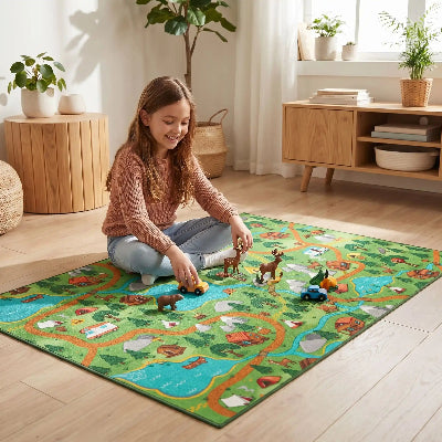 tapis voiture enfant créatif