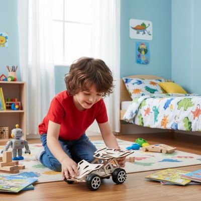 Voiture télécommandée enfant à construire