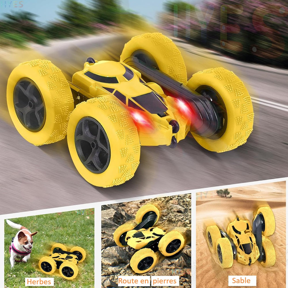 Voiture télécommandée enfant | Tout-terrain double face