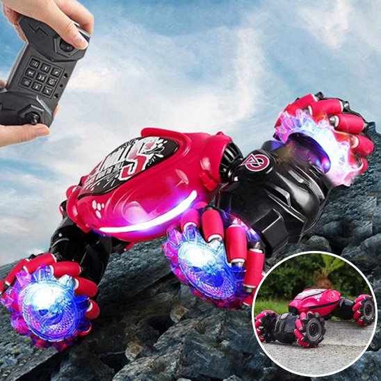 Voiture télécommandée enfant rouge tout terrain